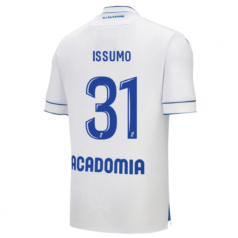 Danxen Uomo Maglia Aaron Issumo #31 Bianco Blu Kit Gara Home 2025/26 Maglietta