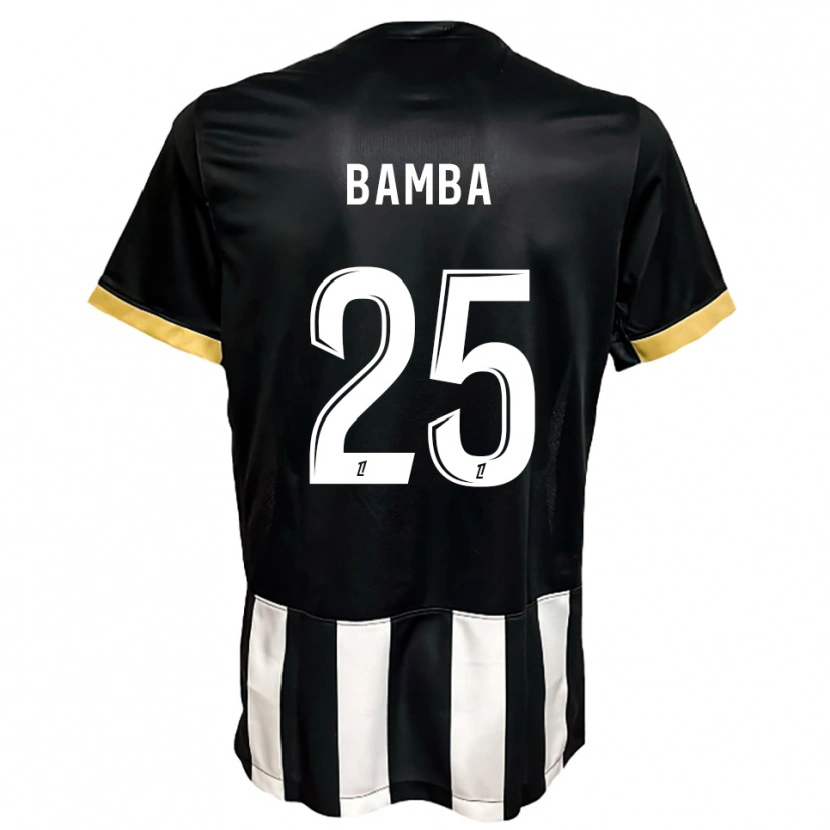 Danxen Uomo Maglia Abdoulaye Bamba #25 Nero Bianco Kit Gara Home 2025/26 Maglietta