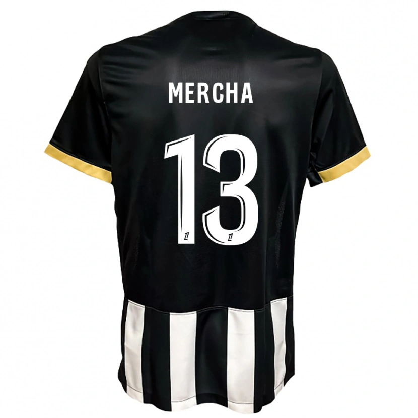 Danxen Uomo Maglia Yanis Mercha #13 Nero Bianco Kit Gara Home 2025/26 Maglietta