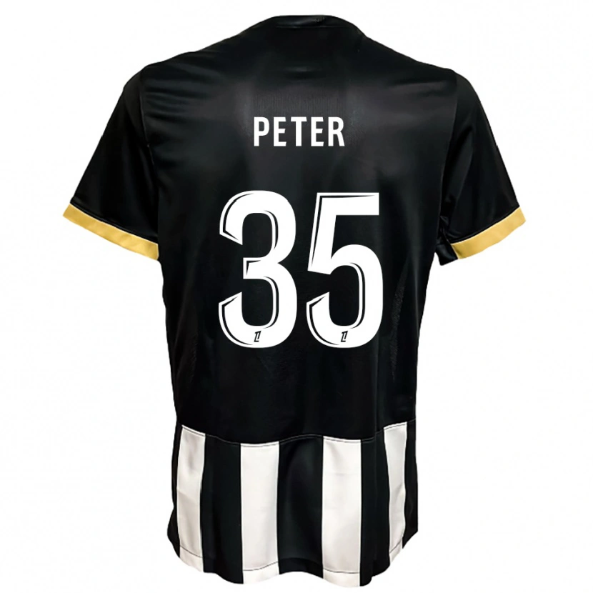 Danxen Uomo Maglia Prosper Peter #35 Nero Bianco Kit Gara Home 2025/26 Maglietta