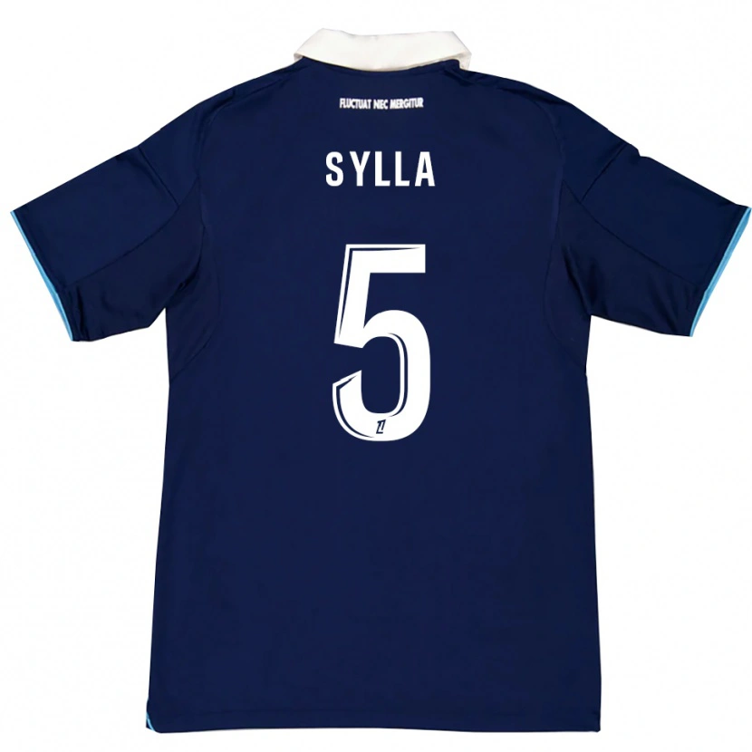 Danxen Uomo Maglia Mohamed Sylla #5 Blu Scuro Bianco Kit Gara Home 2025/26 Maglietta
