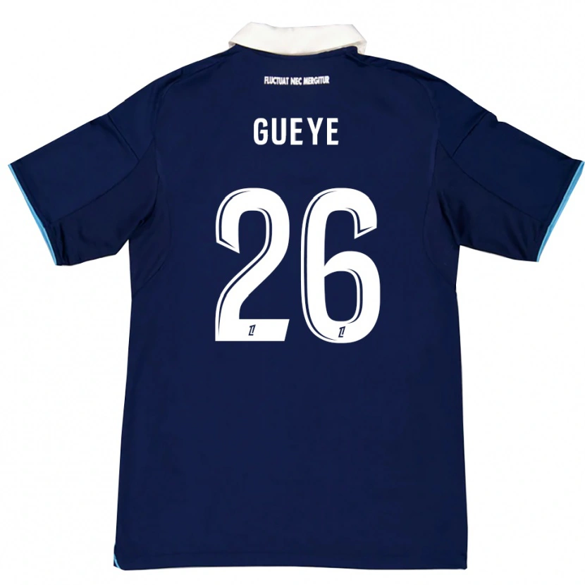 Danxen Uomo Maglia Lamine Gueye #26 Blu Scuro Bianco Kit Gara Home 2025/26 Maglietta