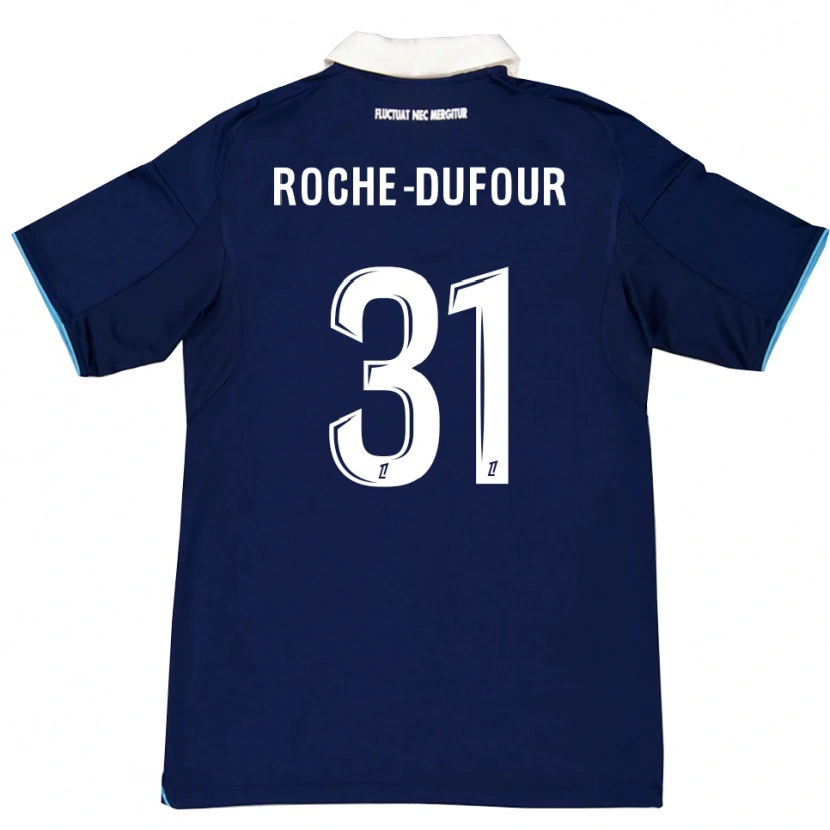 Danxen Uomo Maglia Kenza Roche Dufour #31 Blu Scuro Bianco Kit Gara Home 2025/26 Maglietta
