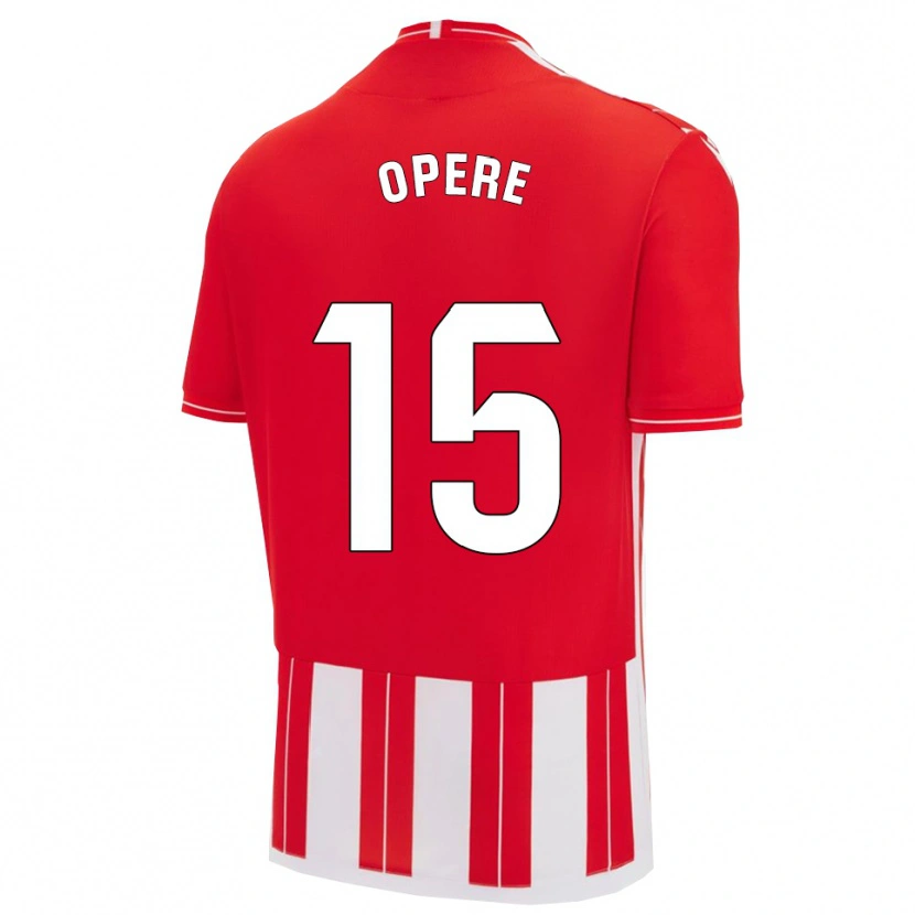 Danxen Uomo Maglia Miguel Operé #15 Rosso Bianco Kit Gara Home 2025/26 Maglietta