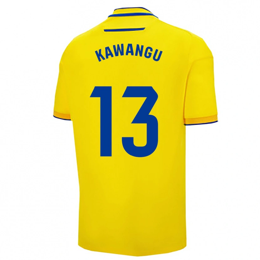 Danxen Uomo Maglia Mbemba Kawangu #13 Giallo Blu Scuro Kit Gara Home 2025/26 Maglietta