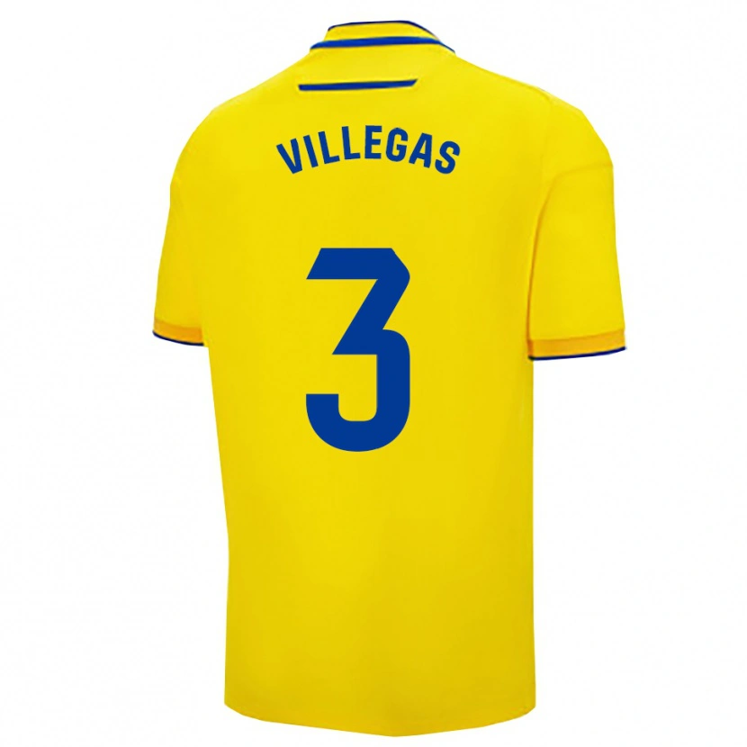 Danxen Uomo Maglia Virginia Villegas Rico #3 Giallo Blu Scuro Kit Gara Home 2025/26 Maglietta