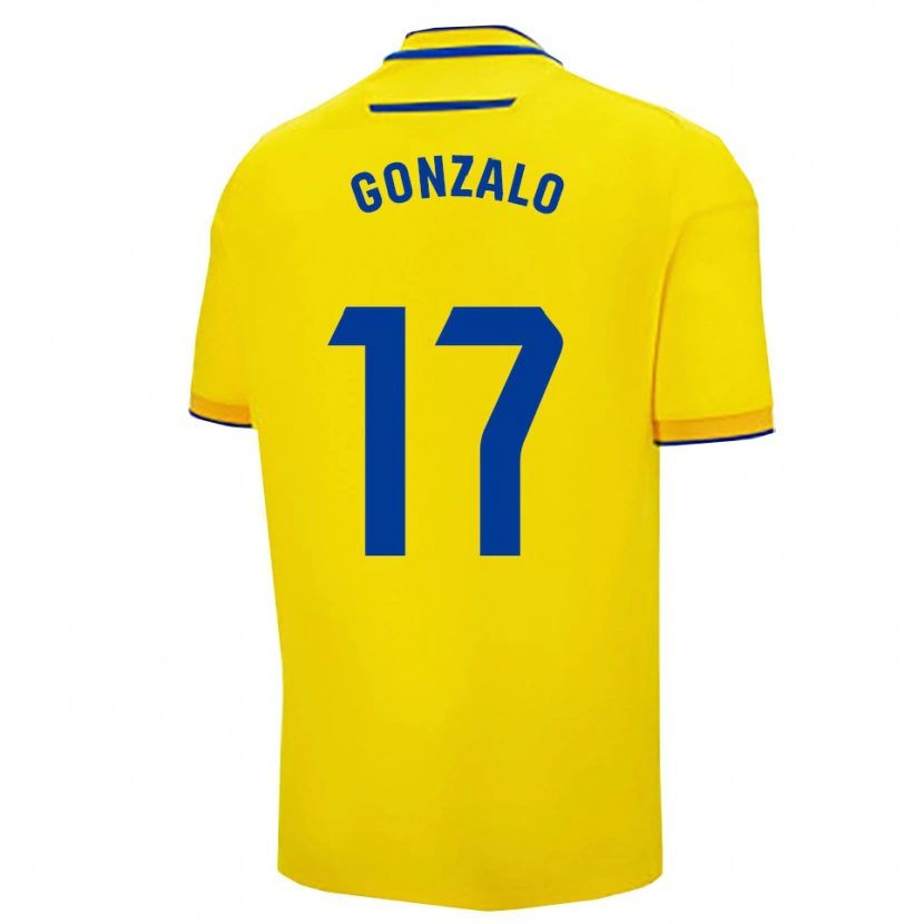 Danxen Uomo Maglia Gonzalo Escalante #17 Giallo Blu Scuro Kit Gara Home 2025/26 Maglietta