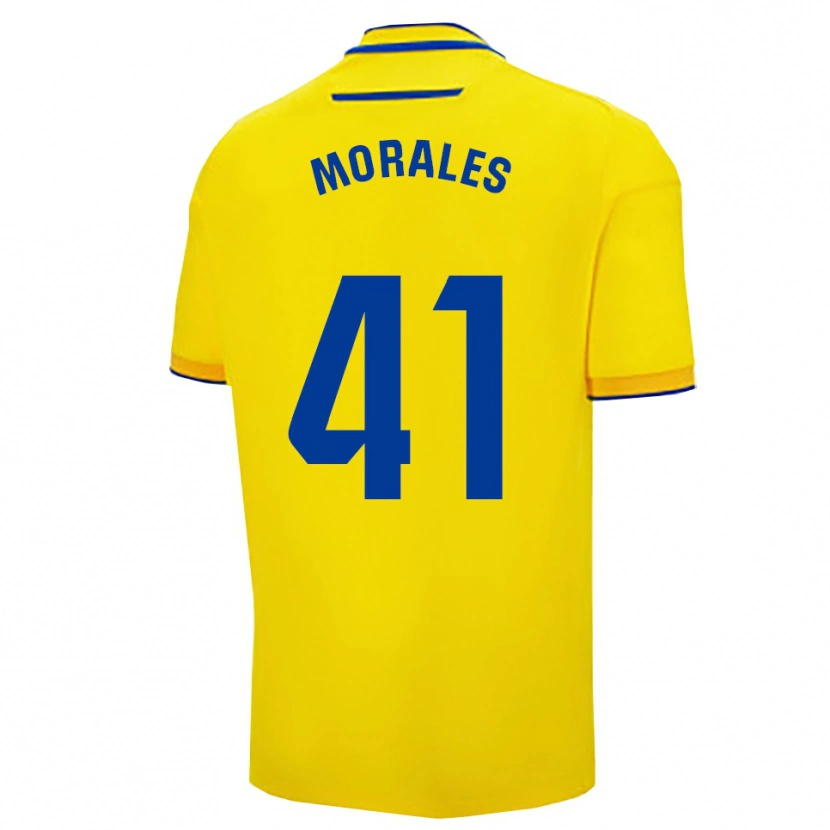 Danxen Uomo Maglia Luis Morales #41 Giallo Blu Scuro Kit Gara Home 2025/26 Maglietta