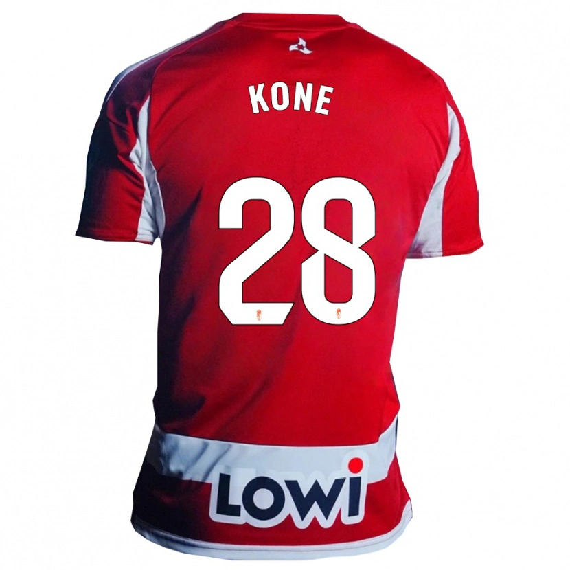 Danxen Uomo Maglia Abdoulaye Kone #28 Rosso Bianco Kit Gara Home 2025/26 Maglietta