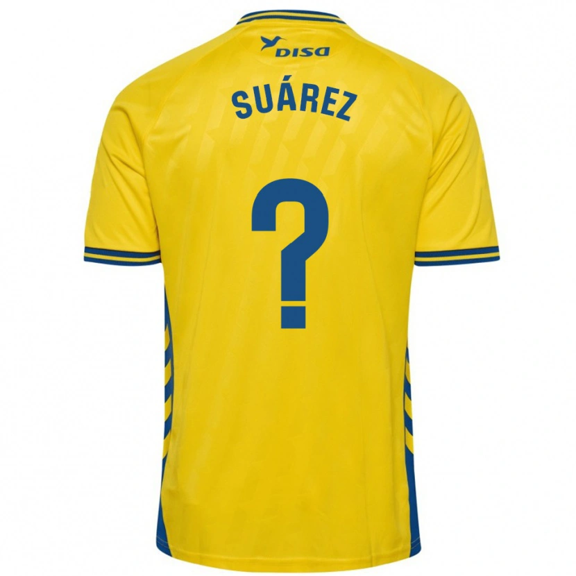 Danxen Uomo Maglia Adri Suárez #0 Giallo Blu Kit Gara Home 2025/26 Maglietta