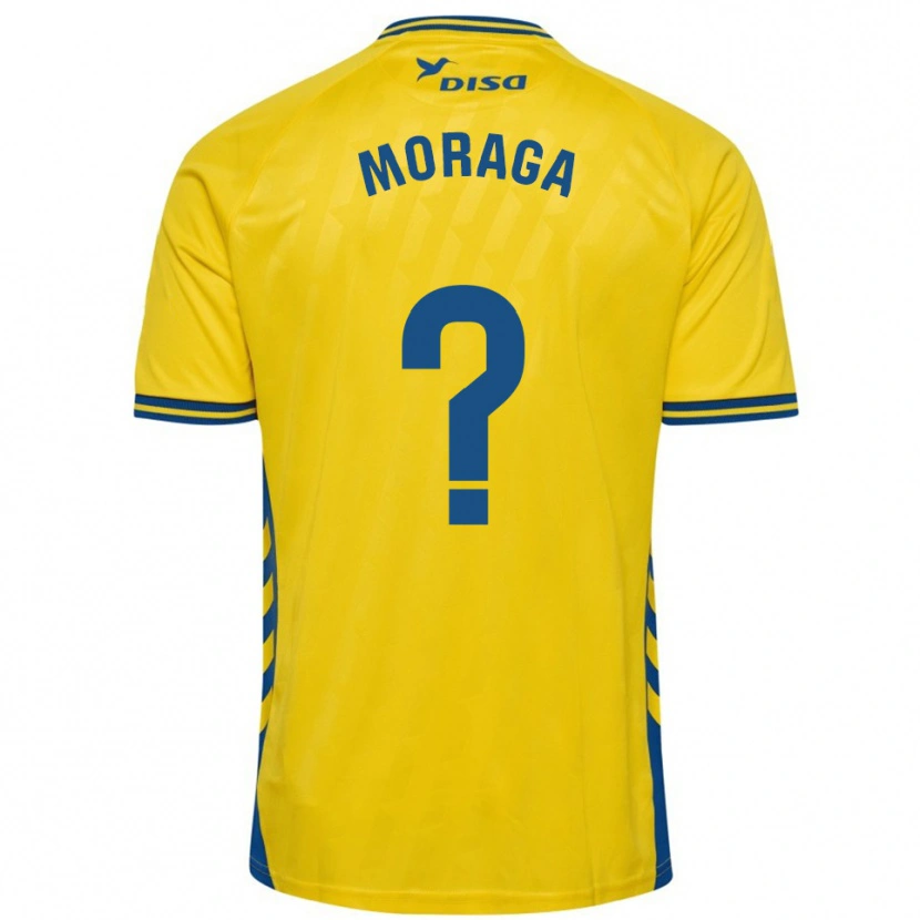 Danxen Uomo Maglia Marcos Moraga #0 Giallo Blu Kit Gara Home 2025/26 Maglietta