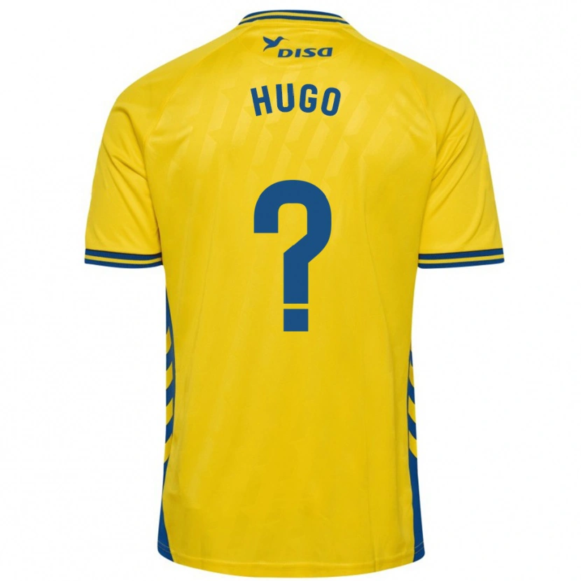 Danxen Uomo Maglia Hugo Hernández #0 Giallo Blu Kit Gara Home 2025/26 Maglietta