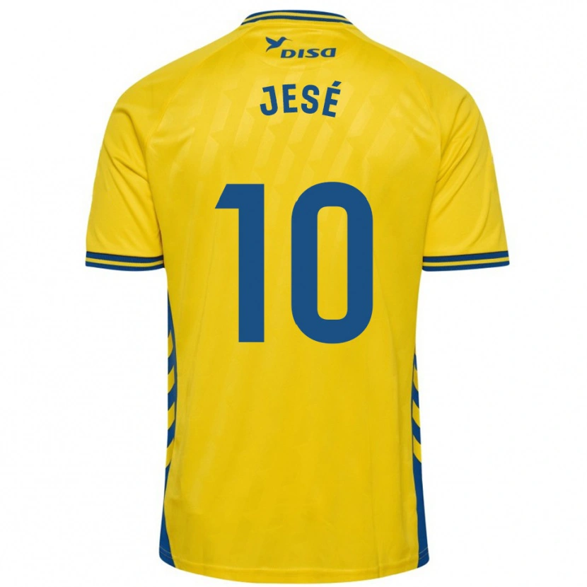 Danxen Uomo Maglia Jesé #10 Giallo Blu Kit Gara Home 2025/26 Maglietta
