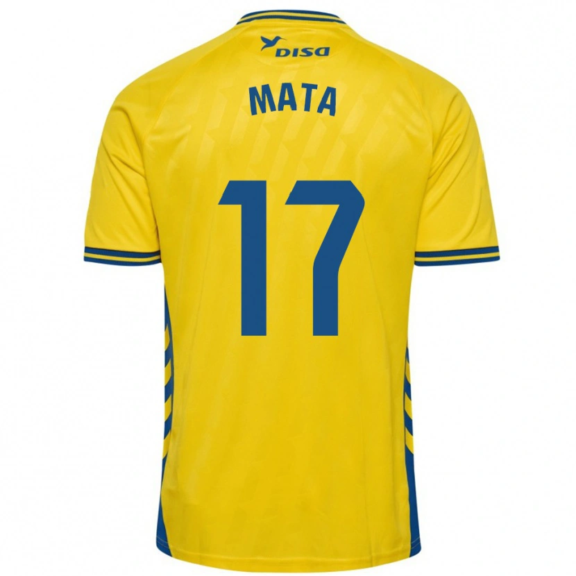 Danxen Uomo Maglia Jaime Mata #17 Giallo Blu Kit Gara Home 2025/26 Maglietta