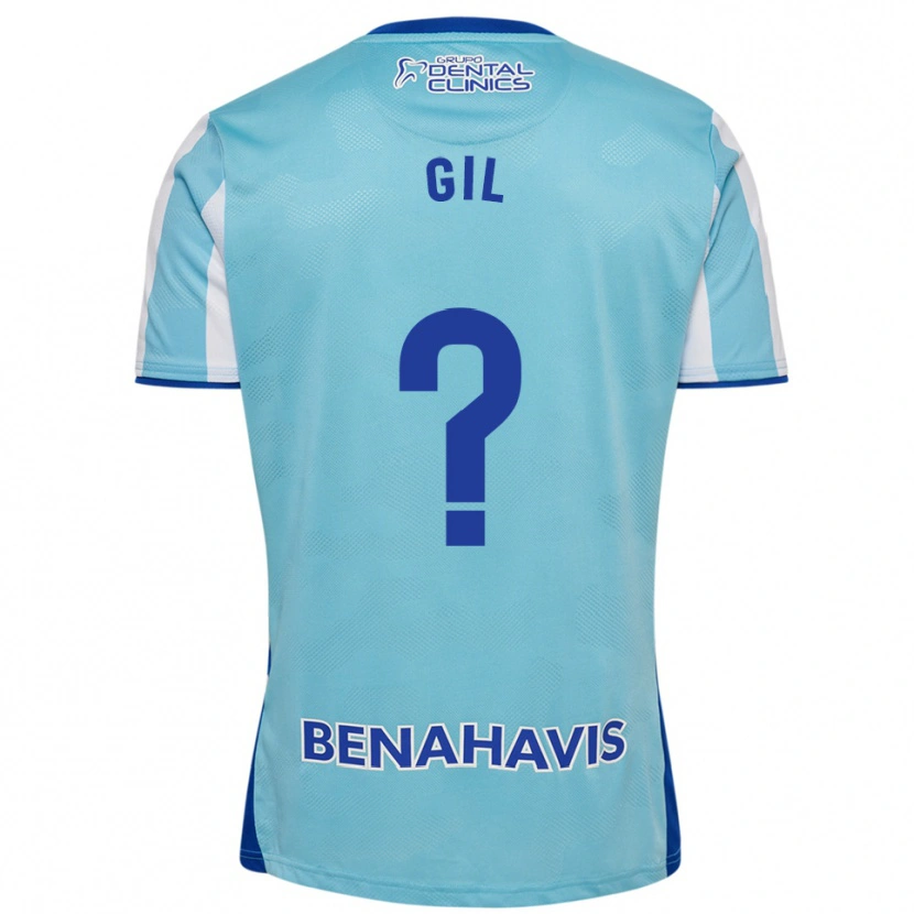 Danxen Uomo Maglia José Gil #0 Azzurro Bianco Kit Gara Home 2025/26 Maglietta