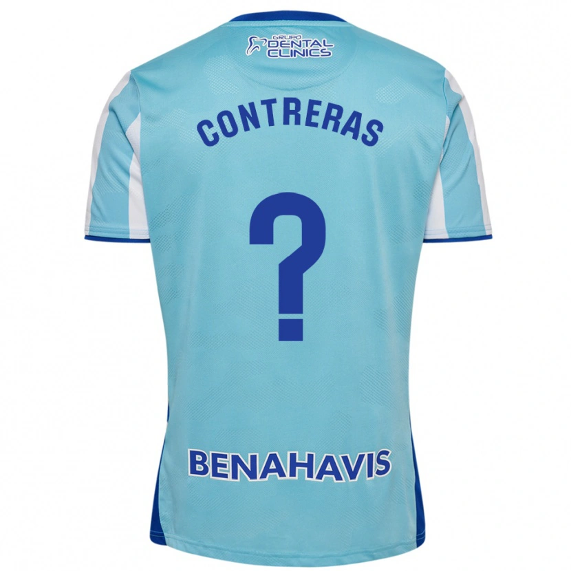 Danxen Uomo Maglia Ale Contreras #0 Azzurro Bianco Kit Gara Home 2025/26 Maglietta