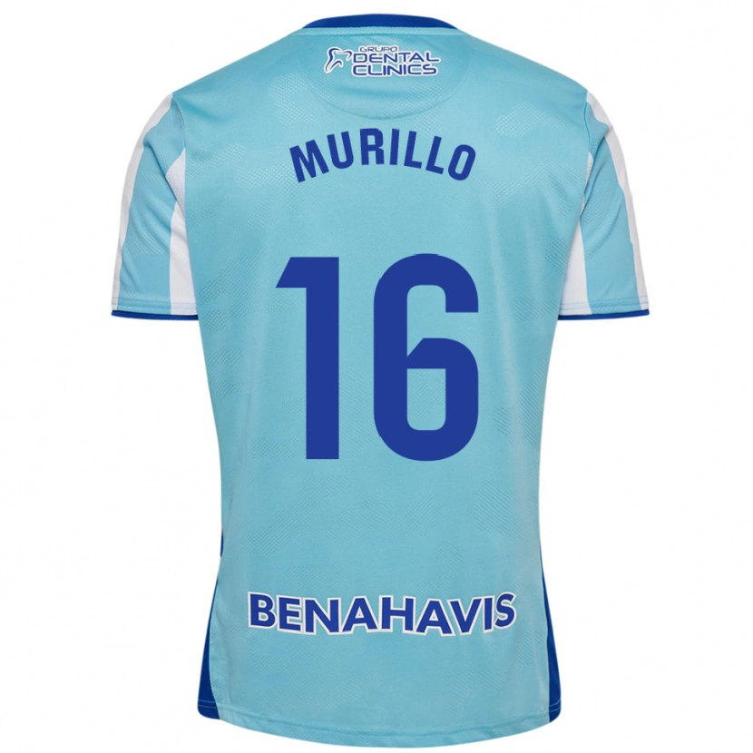 Danxen Uomo Maglia Diego Murillo #16 Azzurro Bianco Kit Gara Home 2025/26 Maglietta