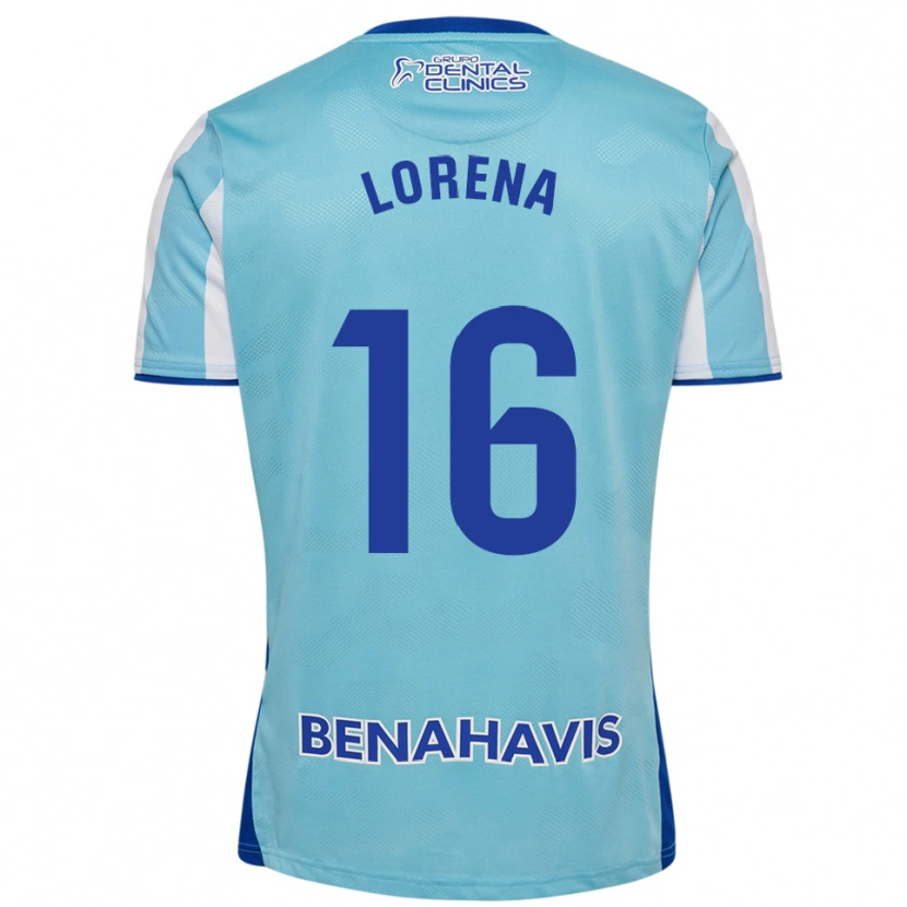 Danxen Uomo Maglia Lorena Herrera De Miguel #16 Azzurro Bianco Kit Gara Home 2025/26 Maglietta
