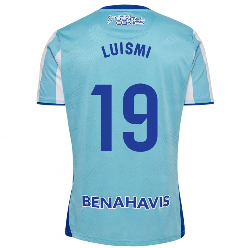 Danxen Uomo Maglia Luismi Sánchez #19 Azzurro Bianco Kit Gara Home 2025/26 Maglietta