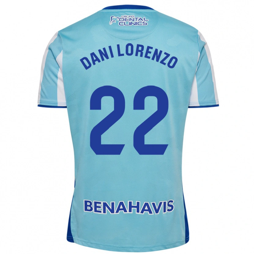 Danxen Uomo Maglia Dani Lorenzo #22 Azzurro Bianco Kit Gara Home 2025/26 Maglietta