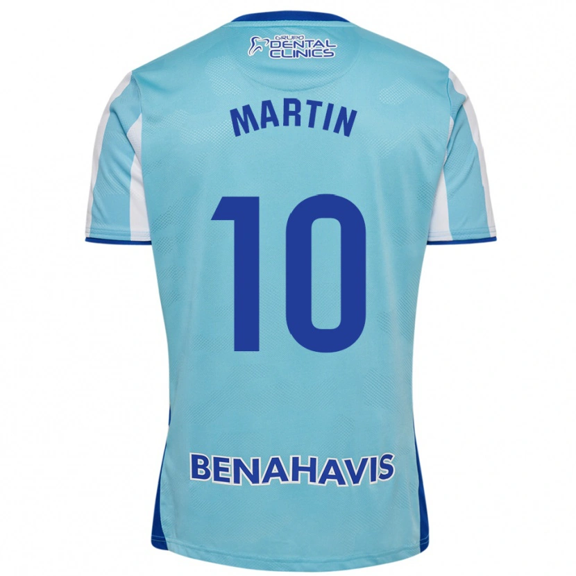 Danxen Uomo Maglia Jesús Martín #10 Azzurro Bianco Kit Gara Home 2025/26 Maglietta