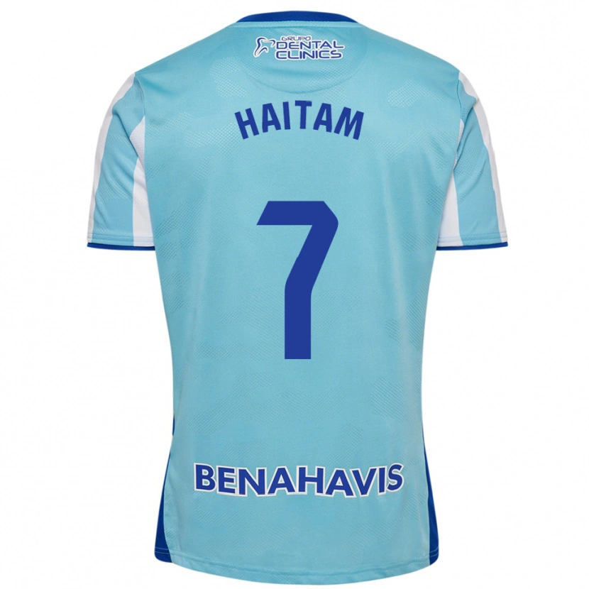 Danxen Uomo Maglia Haitam Abaida #7 Azzurro Bianco Kit Gara Home 2025/26 Maglietta