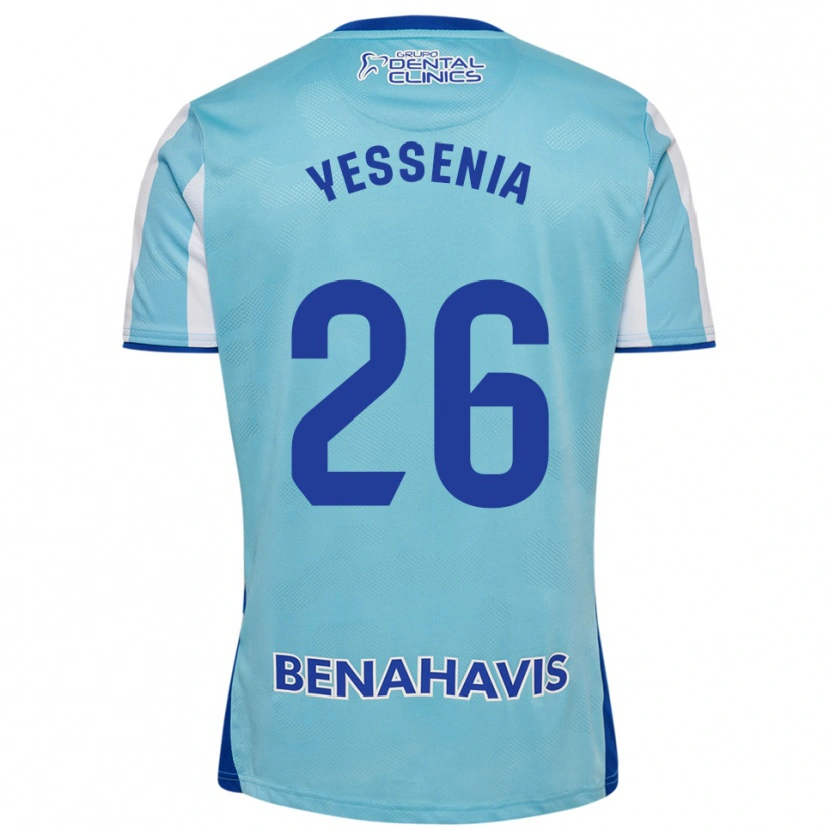 Danxen Uomo Maglia Yessenia Alcaide Martin #26 Azzurro Bianco Kit Gara Home 2025/26 Maglietta