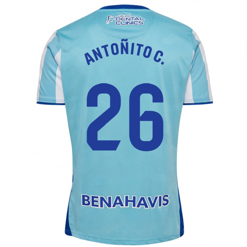 Danxen Uomo Maglia Antonio Cordero #26 Azzurro Bianco Kit Gara Home 2025/26 Maglietta