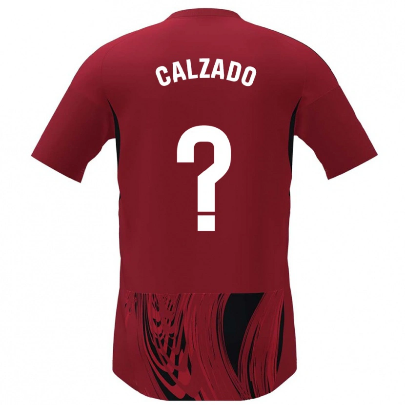 Danxen Uomo Maglia Joaquín Calzado #0 Rosso Nero Kit Gara Home 2025/26 Maglietta