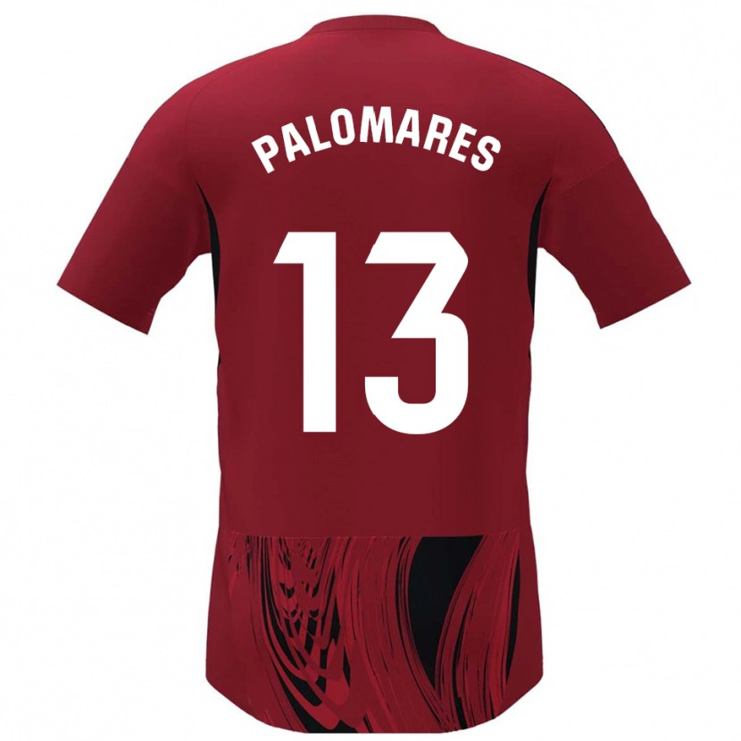 Danxen Uomo Maglia Juanpa Palomares #13 Rosso Nero Kit Gara Home 2025/26 Maglietta