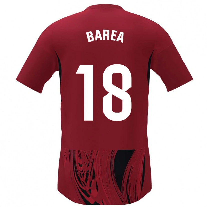 Danxen Uomo Maglia Ismael Barea #18 Rosso Nero Kit Gara Home 2025/26 Maglietta