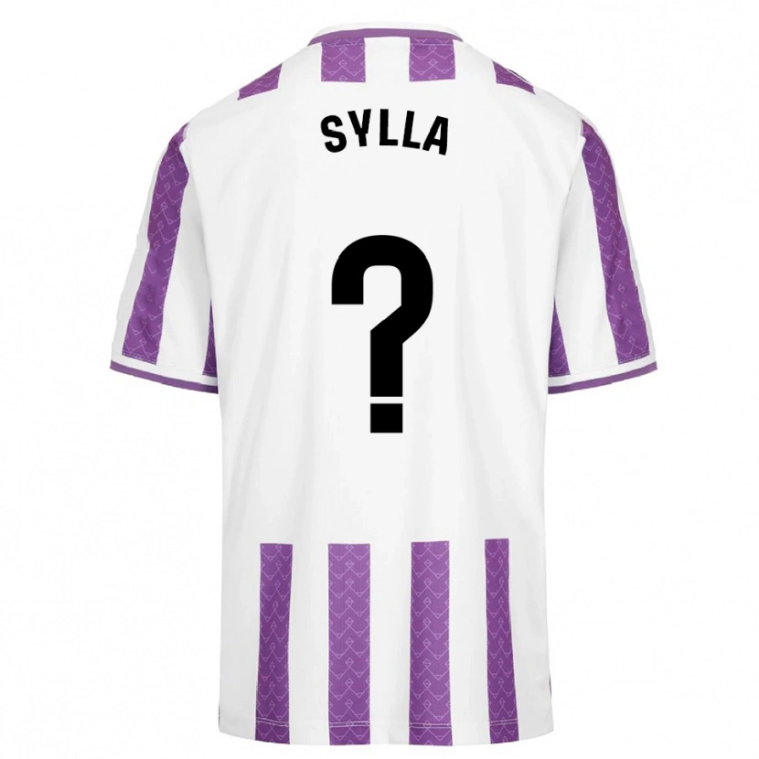 Danxen Uomo Maglia Nouhoun Sylla #0 Viola Bianco Kit Gara Home 2025/26 Maglietta