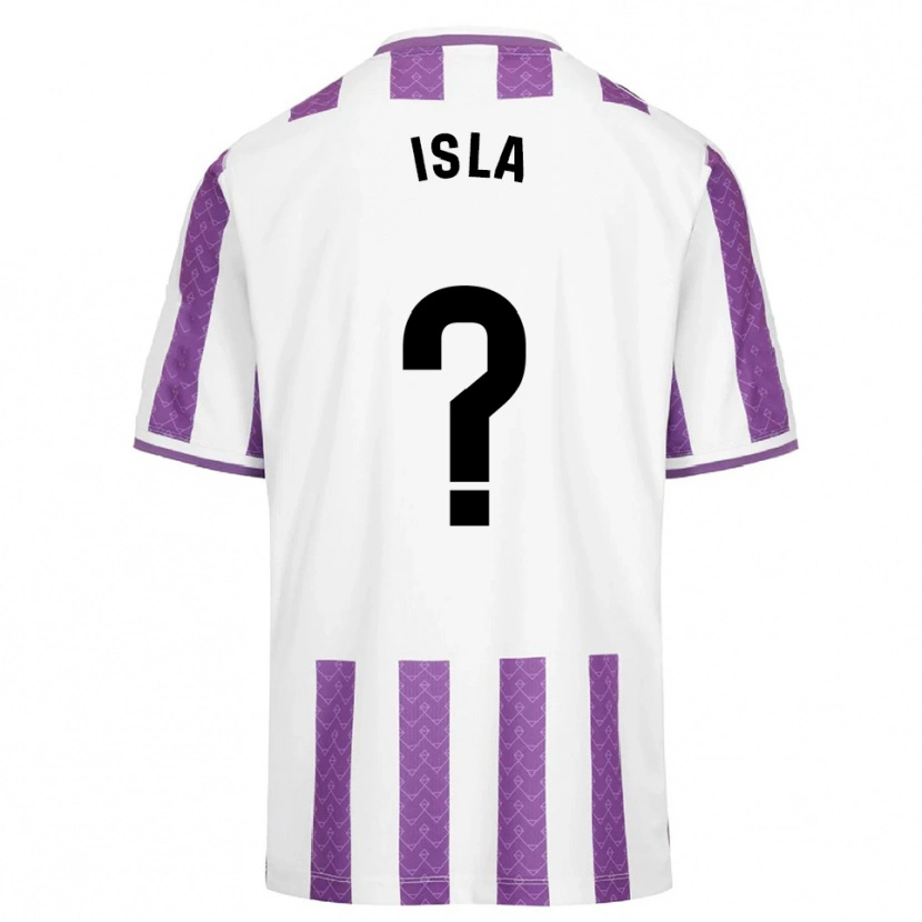 Danxen Uomo Maglia Cristian Isla #0 Viola Bianco Kit Gara Home 2025/26 Maglietta