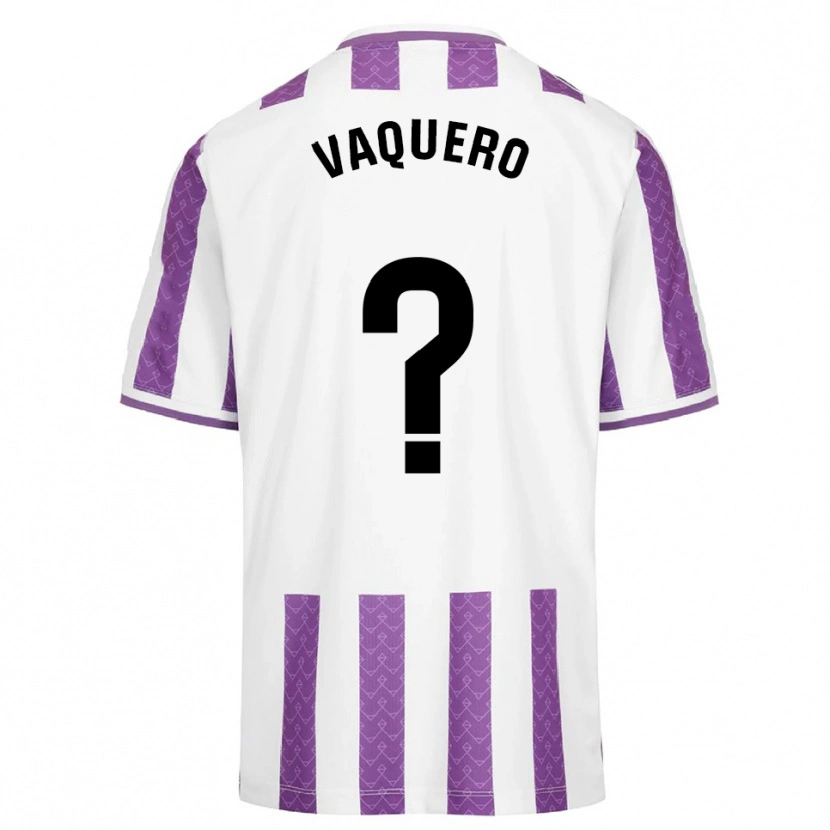Danxen Uomo Maglia Fernando Vaquero #0 Viola Bianco Kit Gara Home 2025/26 Maglietta