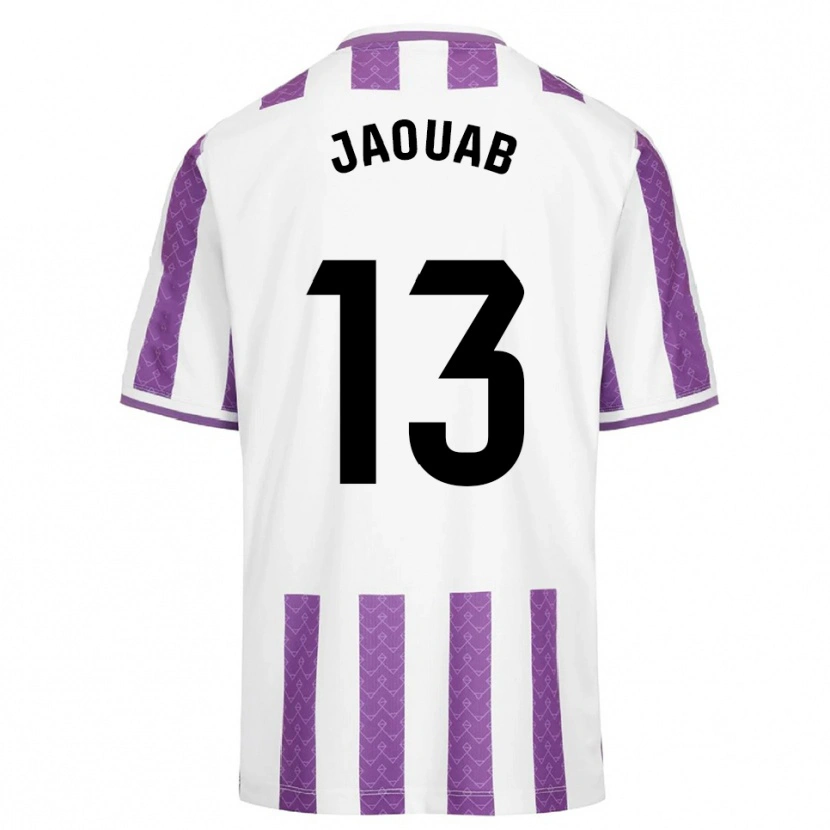 Danxen Uomo Maglia Mohamed Jaouab #13 Viola Bianco Kit Gara Home 2025/26 Maglietta