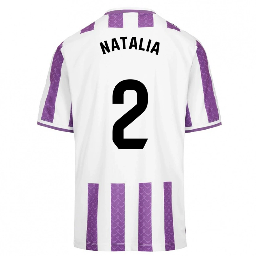 Danxen Uomo Maglia Natalia Delgado Calle #2 Viola Bianco Kit Gara Home 2025/26 Maglietta