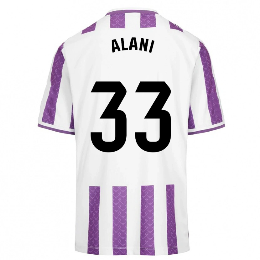 Danxen Uomo Maglia Ibrahim Alani #33 Viola Bianco Kit Gara Home 2025/26 Maglietta