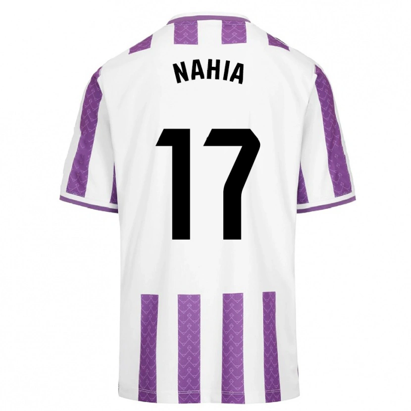 Danxen Uomo Maglia Nahia Pastor Calvo #17 Viola Bianco Kit Gara Home 2025/26 Maglietta