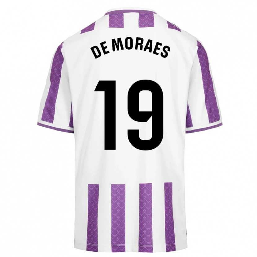 Danxen Uomo Maglia Riki De Moraes #19 Viola Bianco Kit Gara Home 2025/26 Maglietta