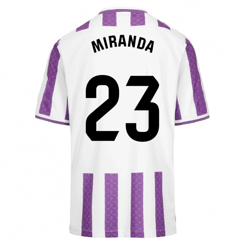 Danxen Uomo Maglia João Miranda #23 Viola Bianco Kit Gara Home 2025/26 Maglietta