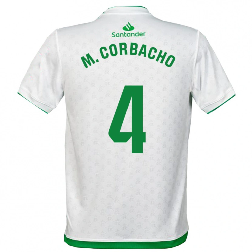 Danxen Uomo Maglia María Corbacho Carrero #4 Verde Bianco Kit Gara Home 2025/26 Maglietta