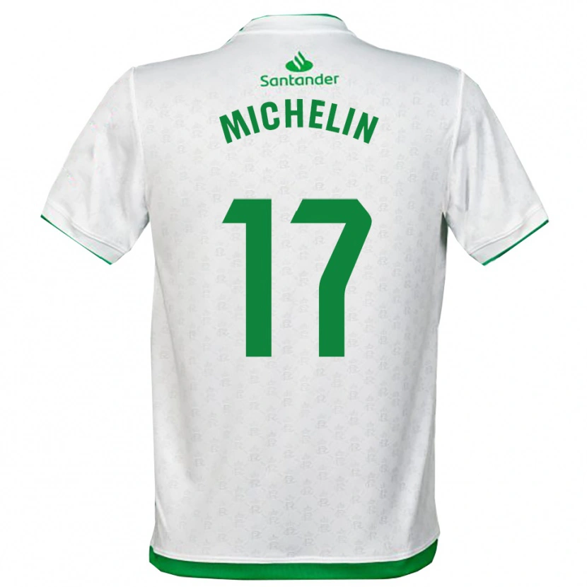Danxen Uomo Maglia Clément Michelin #17 Verde Bianco Kit Gara Home 2025/26 Maglietta