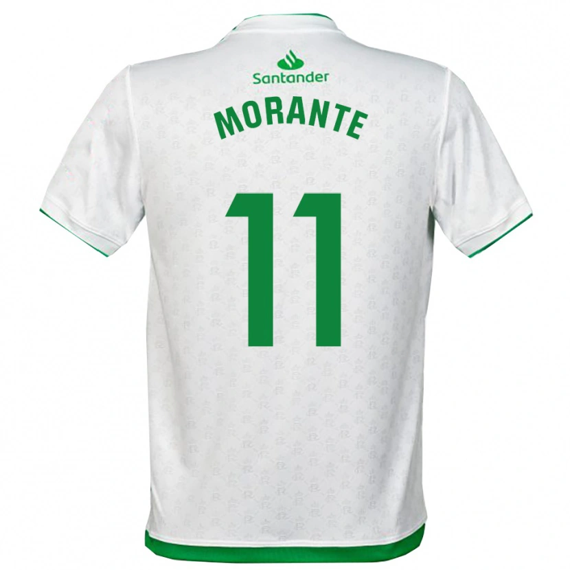 Danxen Uomo Maglia Alejandro Morante #11 Verde Bianco Kit Gara Home 2025/26 Maglietta