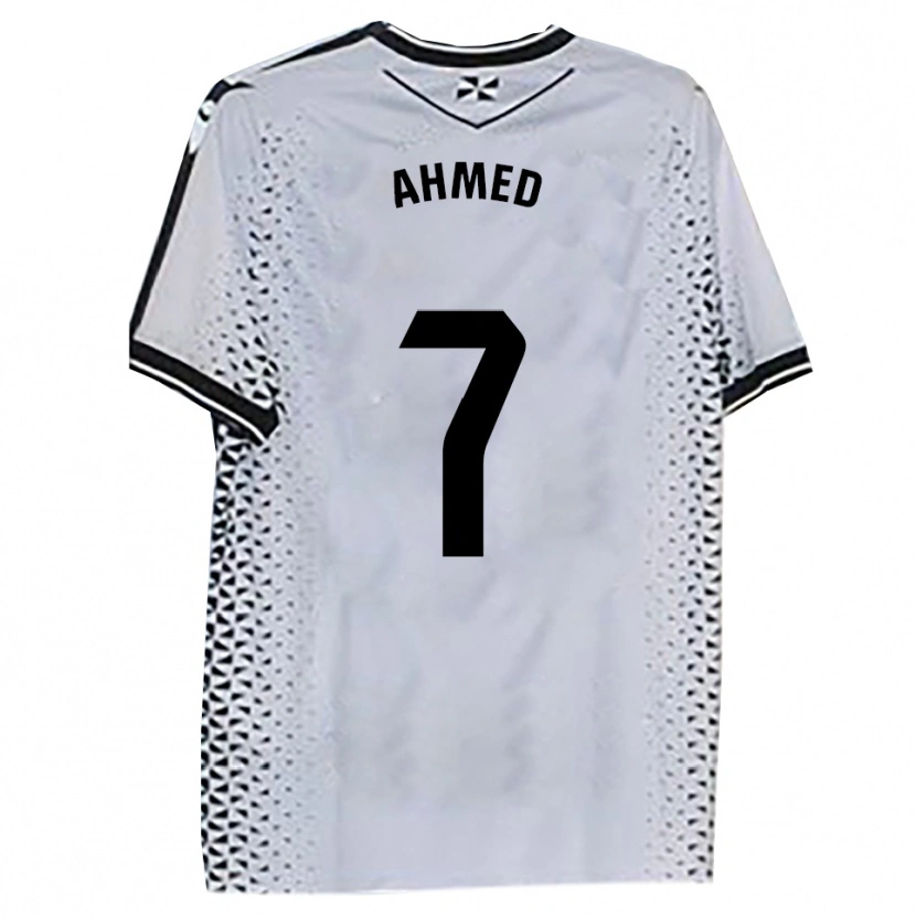 Danxen Uomo Maglia Aisar Ahmed #7 Bianco Nero Kit Gara Home 2025/26 Maglietta