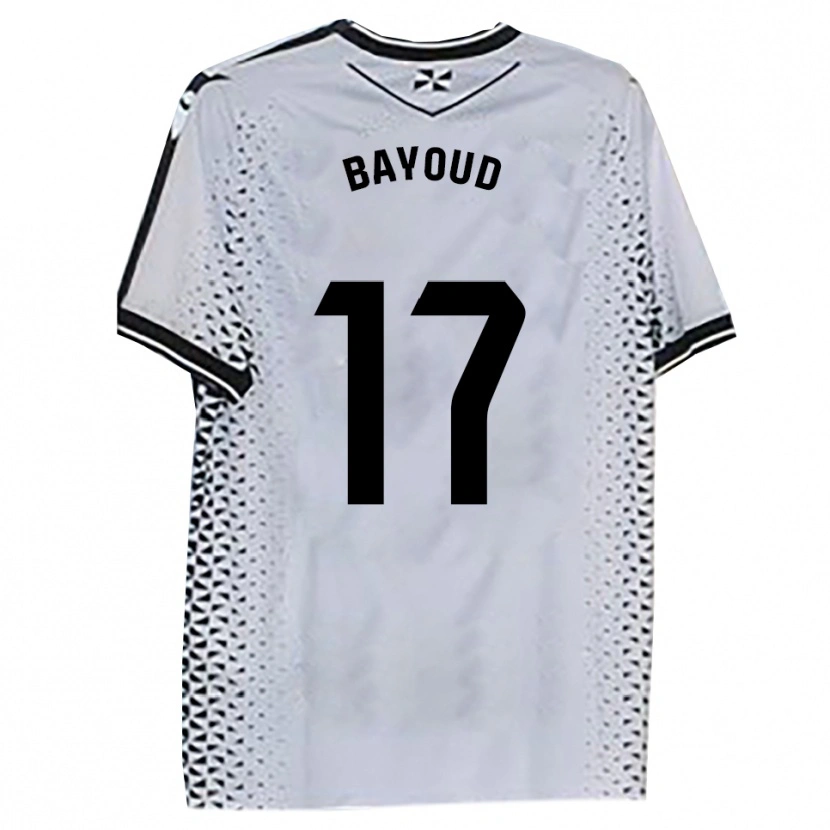 Danxen Uomo Maglia Taufek Bayoud #17 Bianco Nero Kit Gara Home 2025/26 Maglietta
