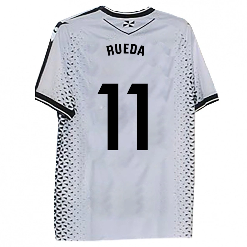 Danxen Uomo Maglia Adri Rueda #11 Bianco Nero Kit Gara Home 2025/26 Maglietta