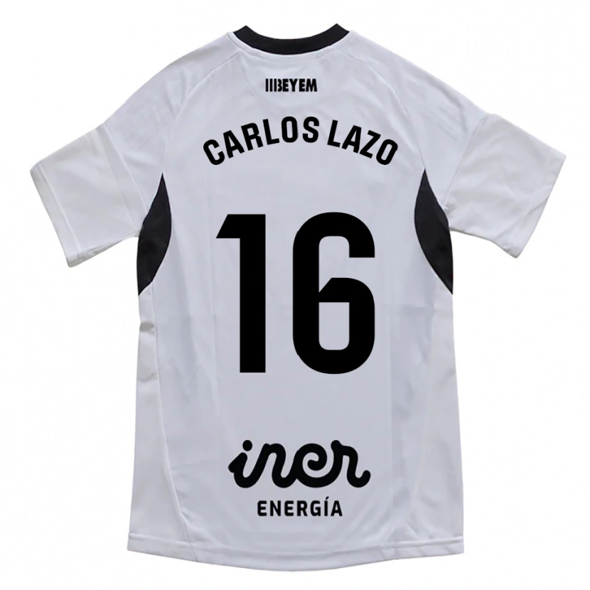 Danxen Uomo Maglia José Carlos Lazo #16 Bianco Viola Kit Gara Home 2025/26 Maglietta