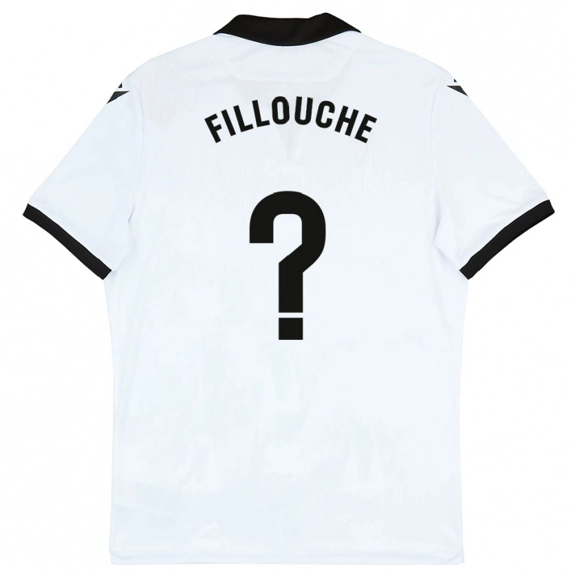 Danxen Uomo Maglia Salvador Fillouche #0 Bianco Nero Kit Gara Home 2025/26 Maglietta