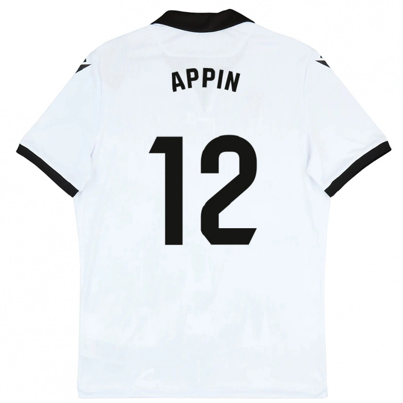 Danxen Uomo Maglia Kévin Appin #12 Bianco Nero Kit Gara Home 2025/26 Maglietta