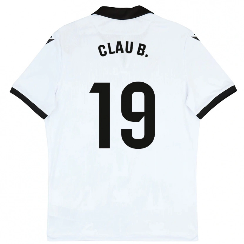 Danxen Uomo Maglia Claudia Barrios #19 Bianco Nero Kit Gara Home 2025/26 Maglietta